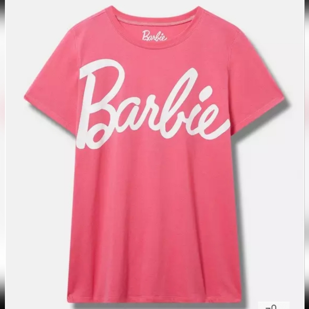 Torrid Barbie Woman's Short Sleeve Graphic Classic Fit Cotton Crew Tee Sz 1